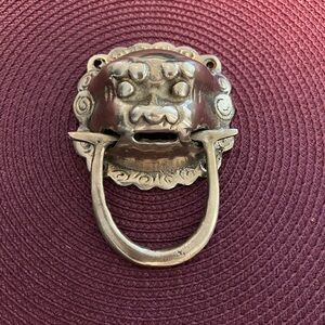 Vintage Lion Head Door Knocker